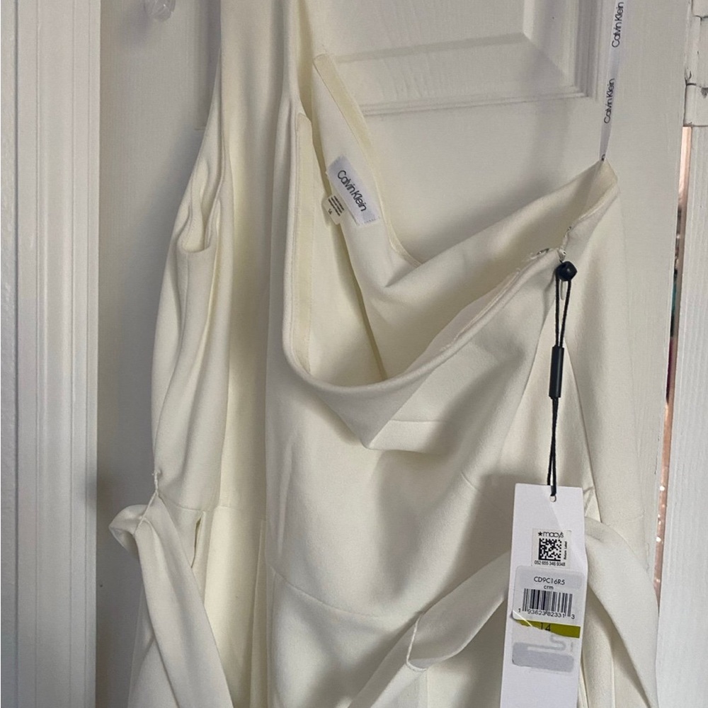 Calvin Klein Women's Cream Dress